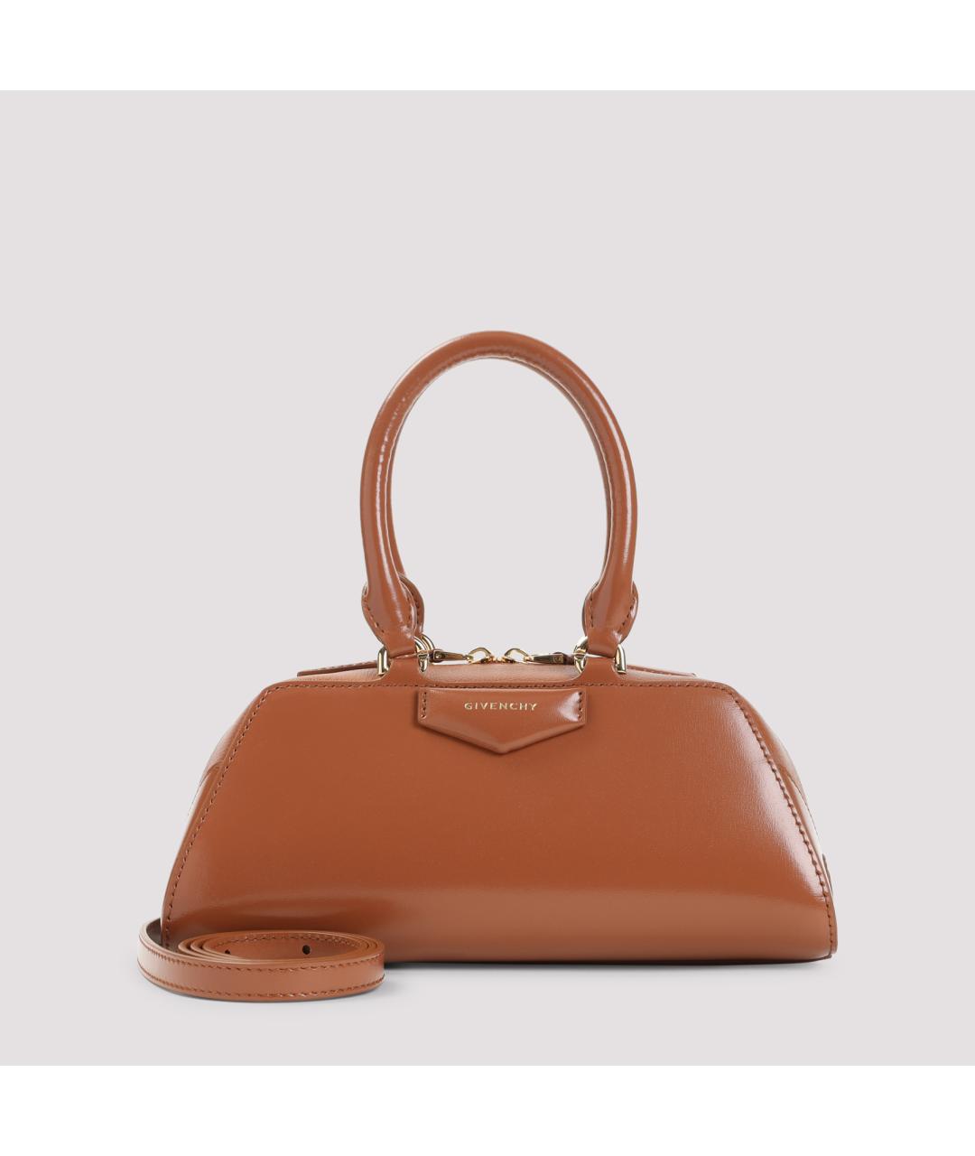 GIVENCHY Коричневая кожаная сумка тоут, фото 2