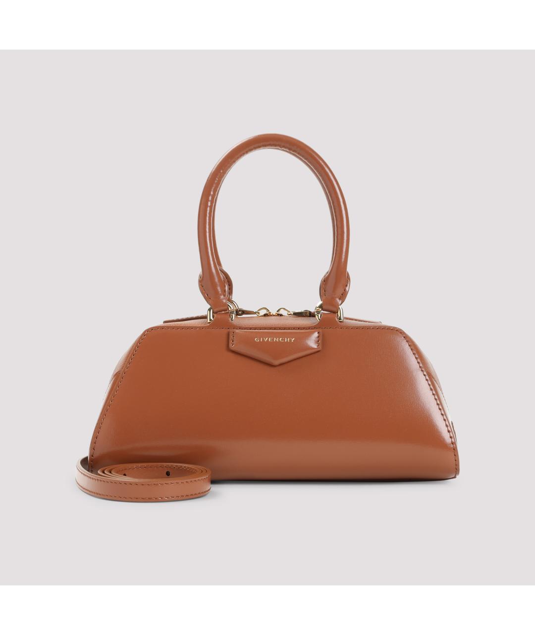 GIVENCHY Коричневая кожаная сумка тоут, фото 3