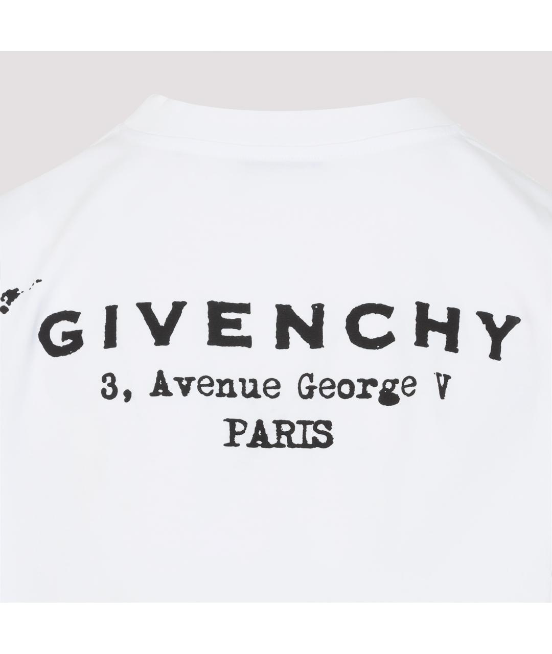GIVENCHY Белая хлопковая футболка, фото 5