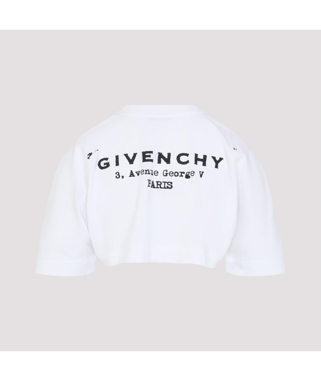 GIVENCHY Белая хлопковая футболка, фото 4