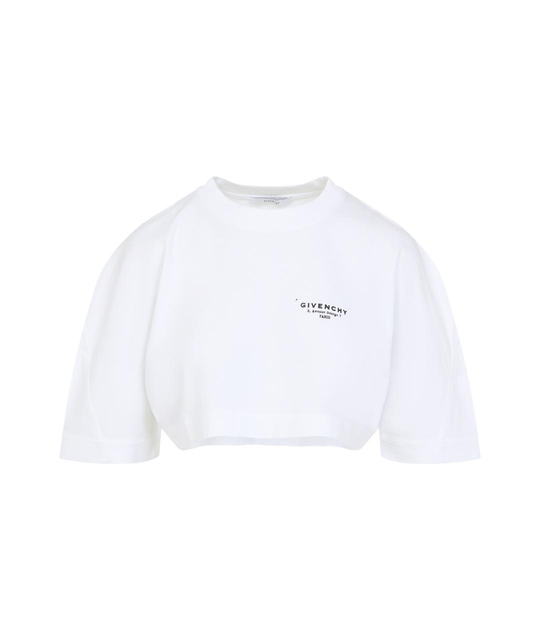 GIVENCHY Белая хлопковая футболка, фото 1