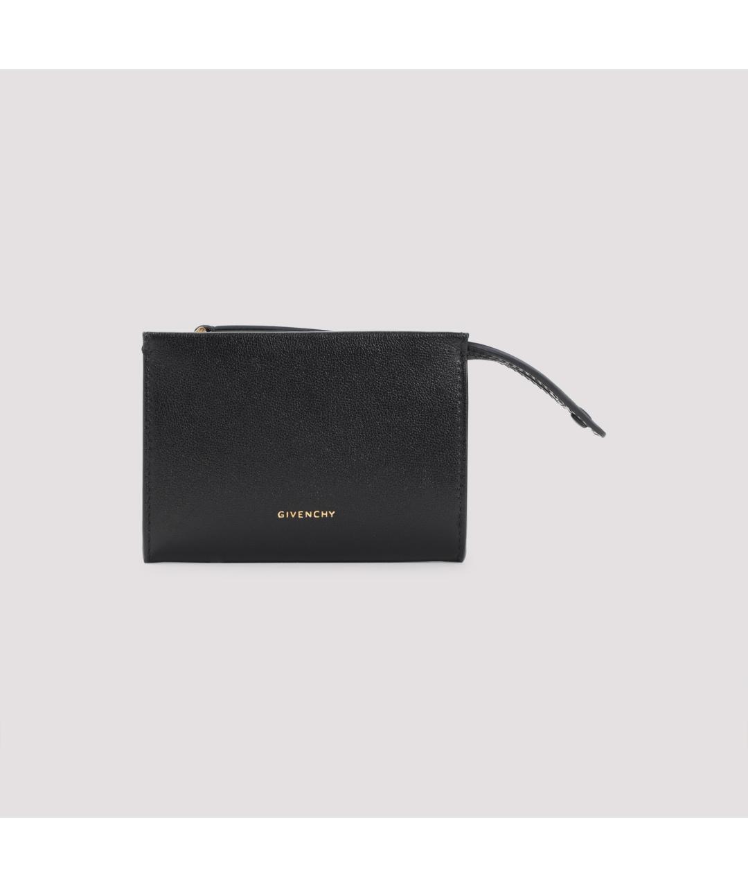 GIVENCHY Черный кожаный кардхолдер, фото 3