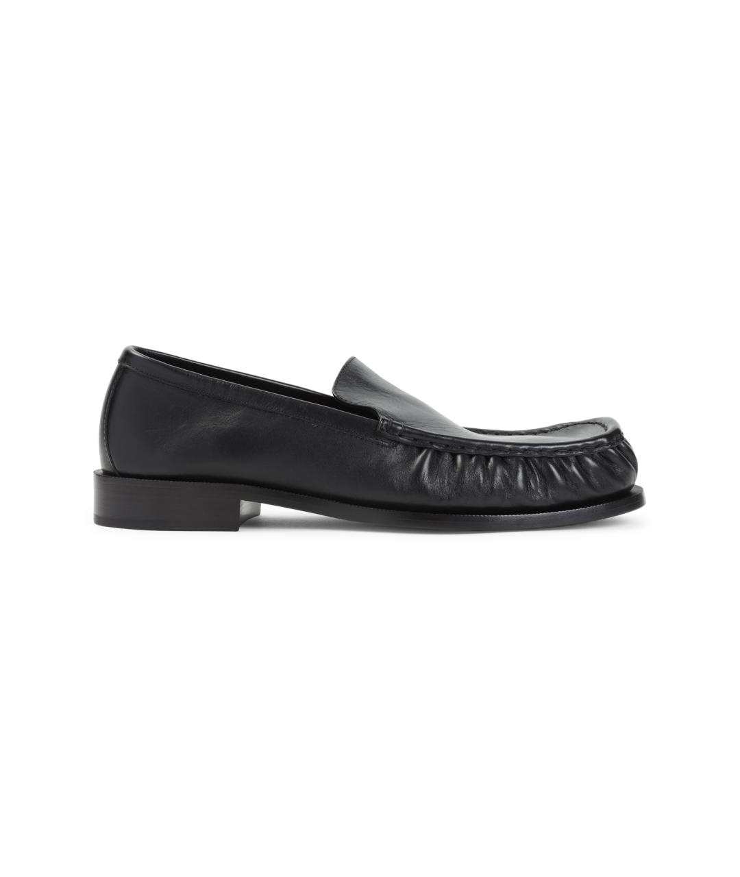 DRIES VAN NOTEN Черные кожаные лоферы, фото 1