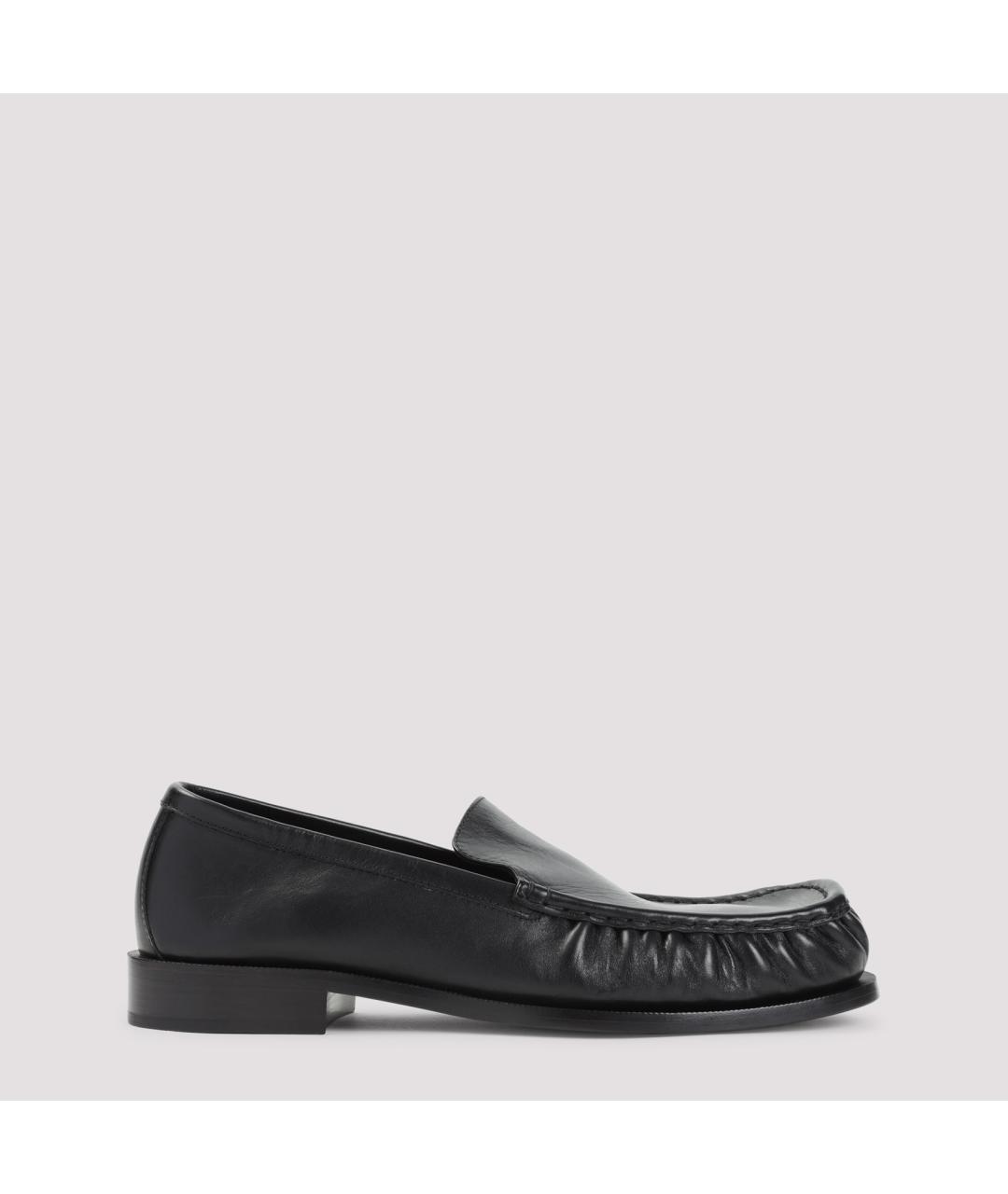 DRIES VAN NOTEN Черные кожаные лоферы, фото 2