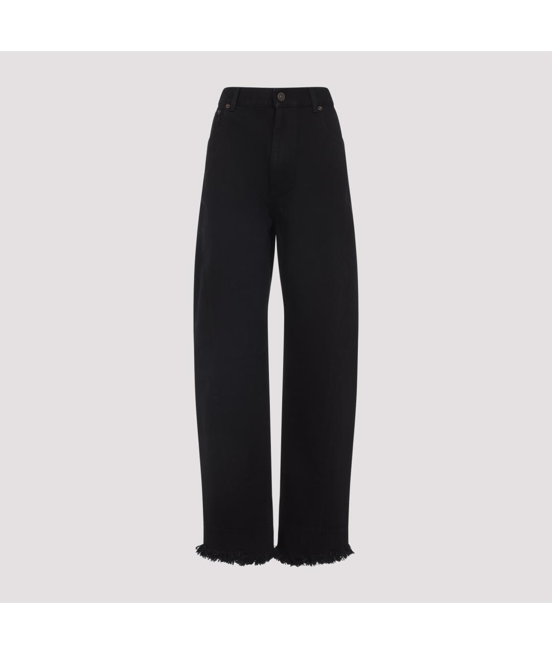PHOEBE PHILO Черные хлопковые прямые джинсы, фото 3