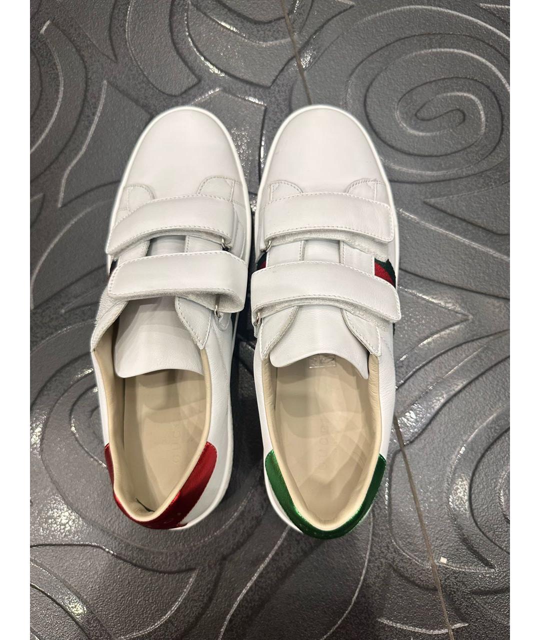 GUCCI Белые кеды, фото 3
