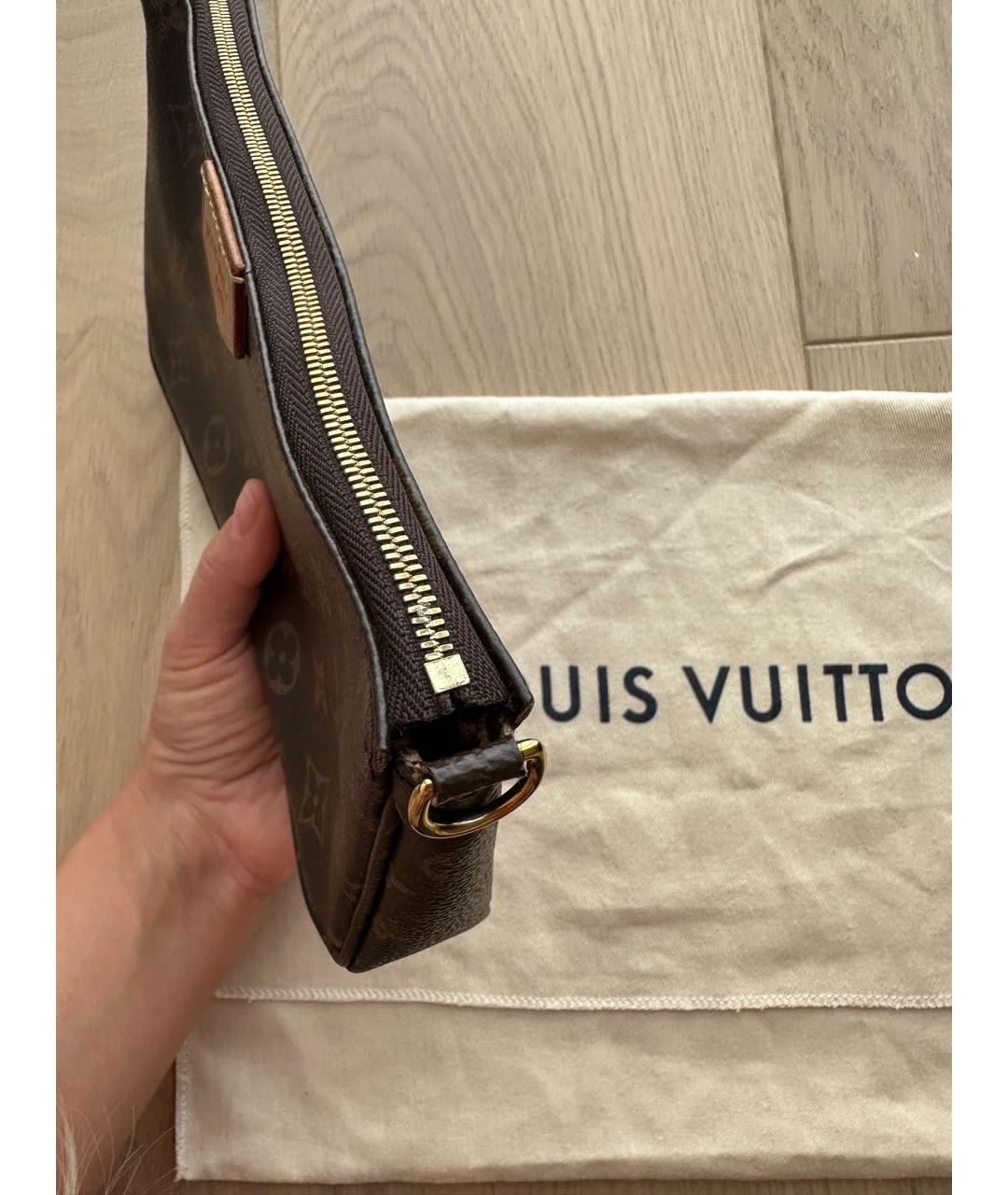 LOUIS VUITTON Коричневая сумка через плечо, фото 2
