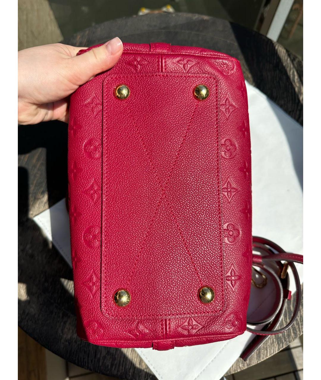 LOUIS VUITTON Розовая кожаная сумка тоут, фото 4