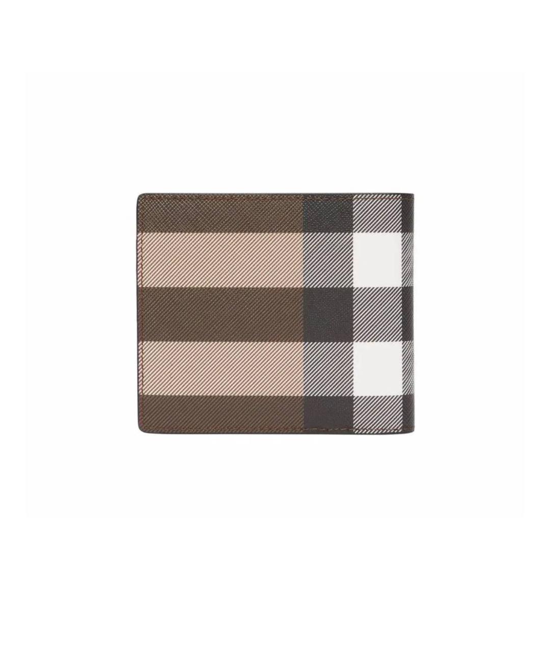BURBERRY Коричневый кожаный кошелек, фото 3