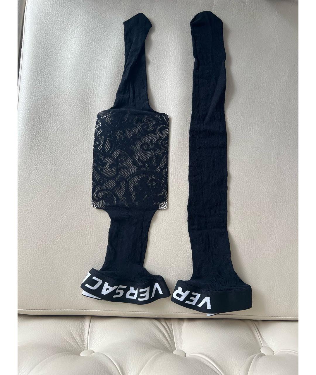 VERSACE Черные носки, чулки и колготы, фото 6