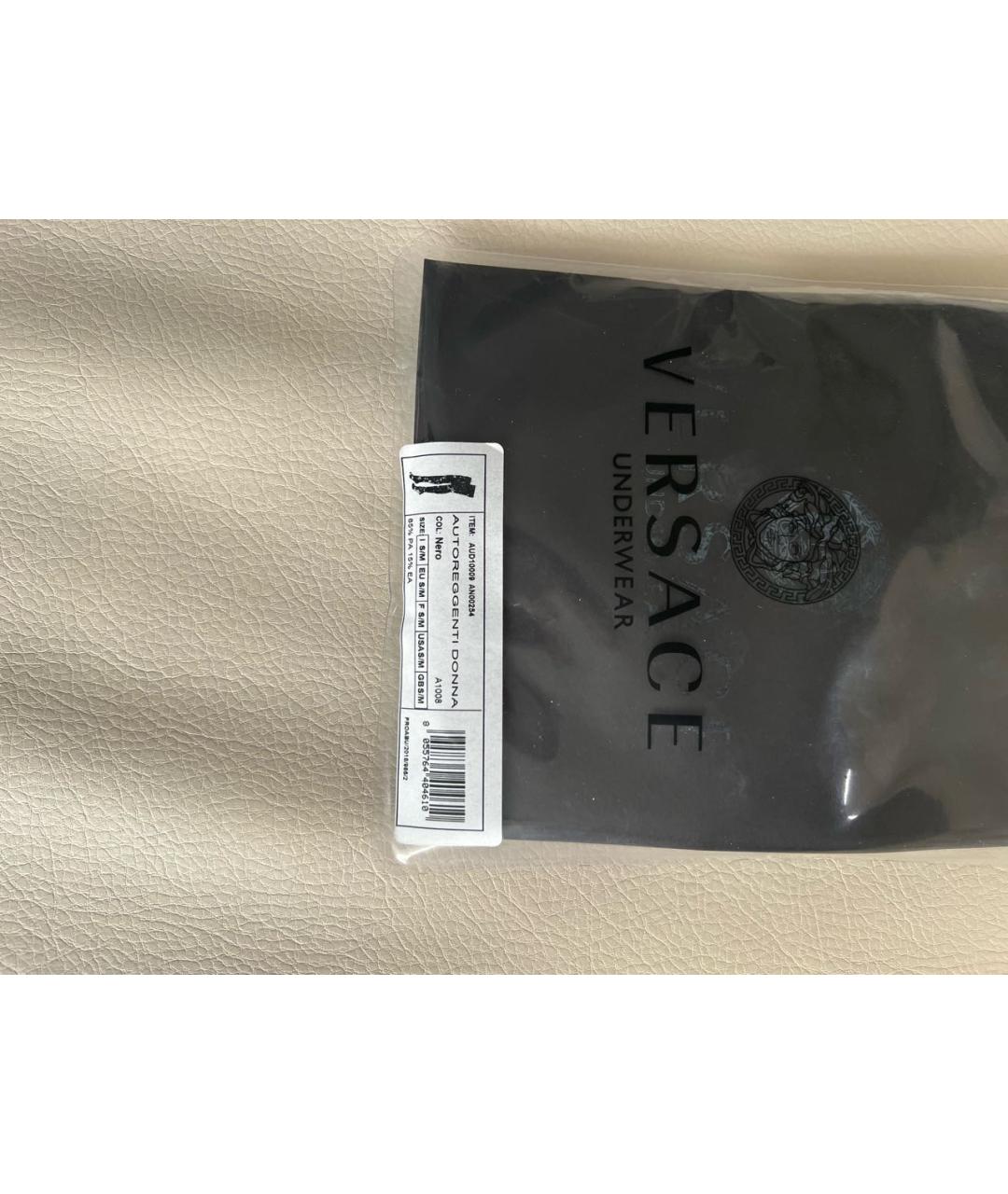 VERSACE Черные носки, чулки и колготы, фото 4