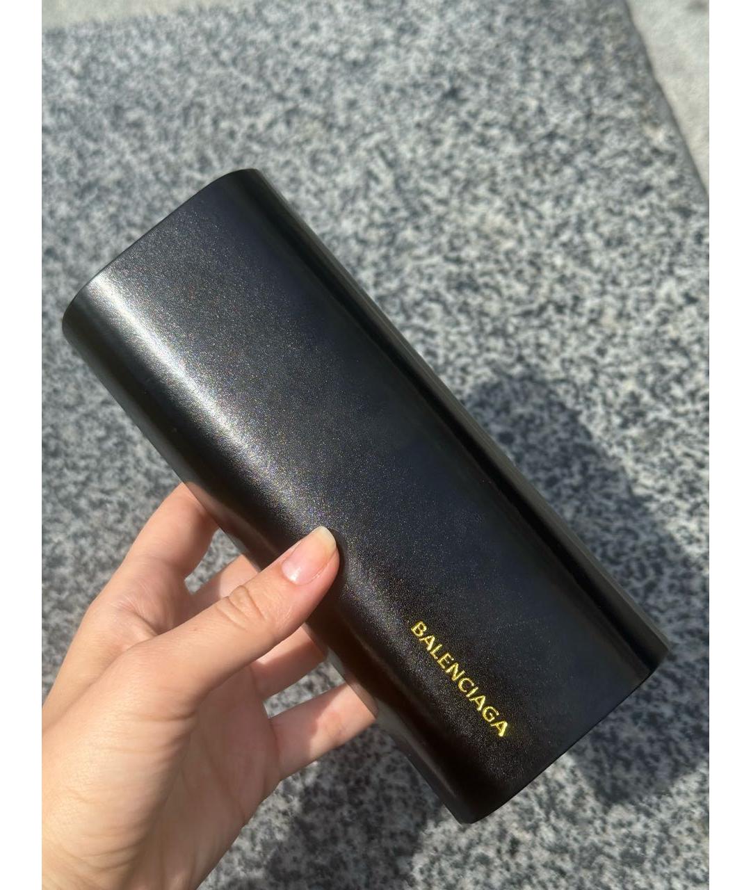 BALENCIAGA Коричневые пластиковые солнцезащитные очки, фото 4