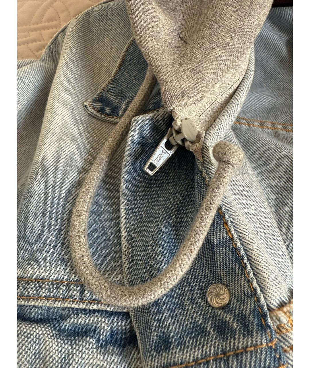 VETEMENTS Голубая хлопковая куртка, фото 8
