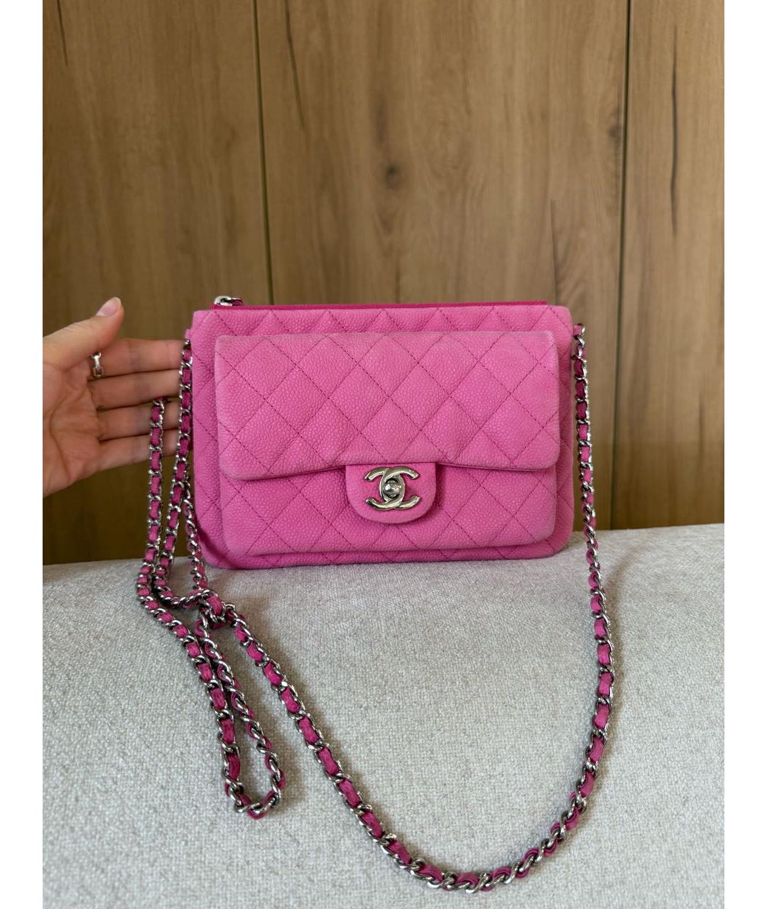 CHANEL Розовая сумка через плечо, фото 9