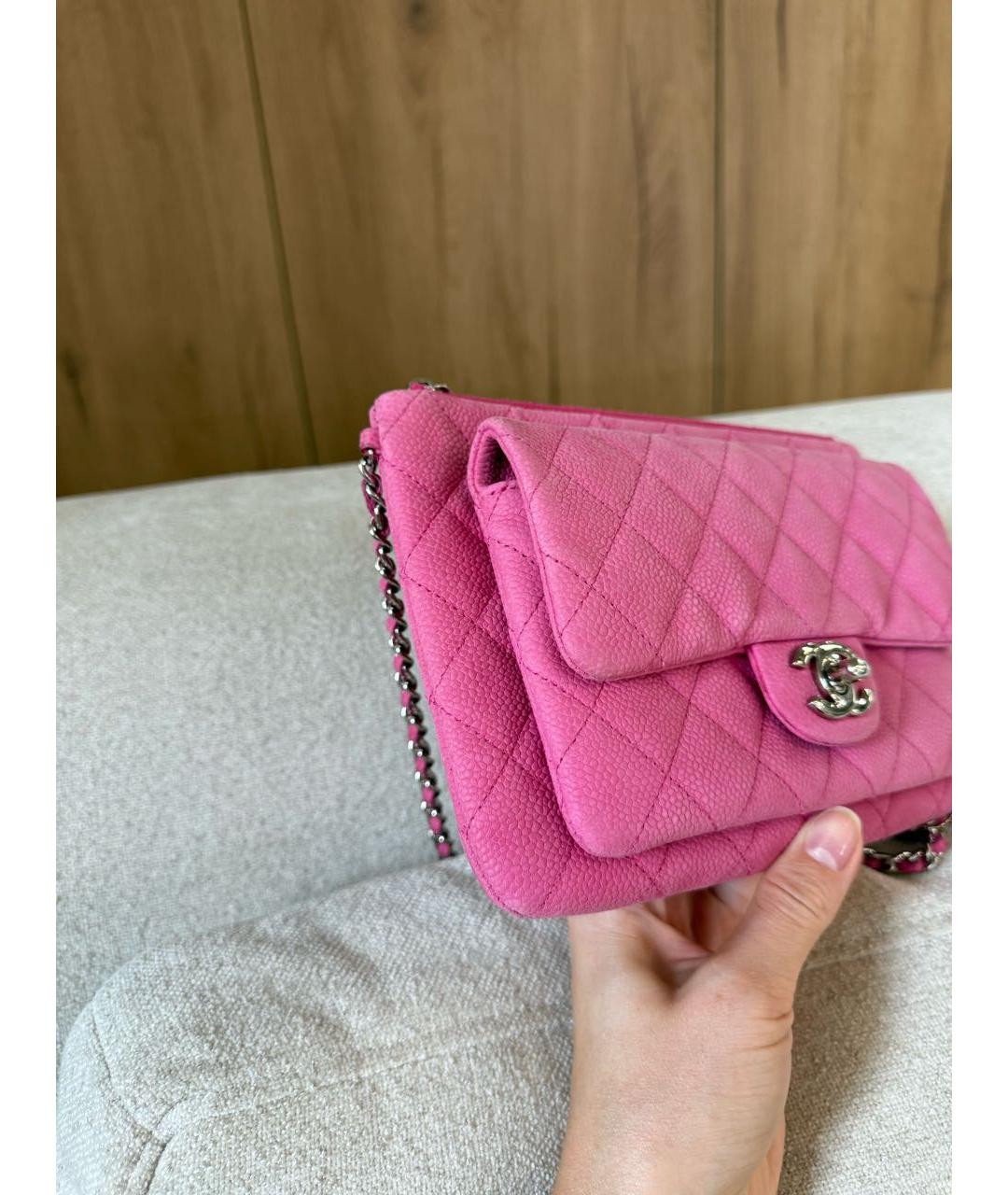 CHANEL Розовая сумка через плечо, фото 8