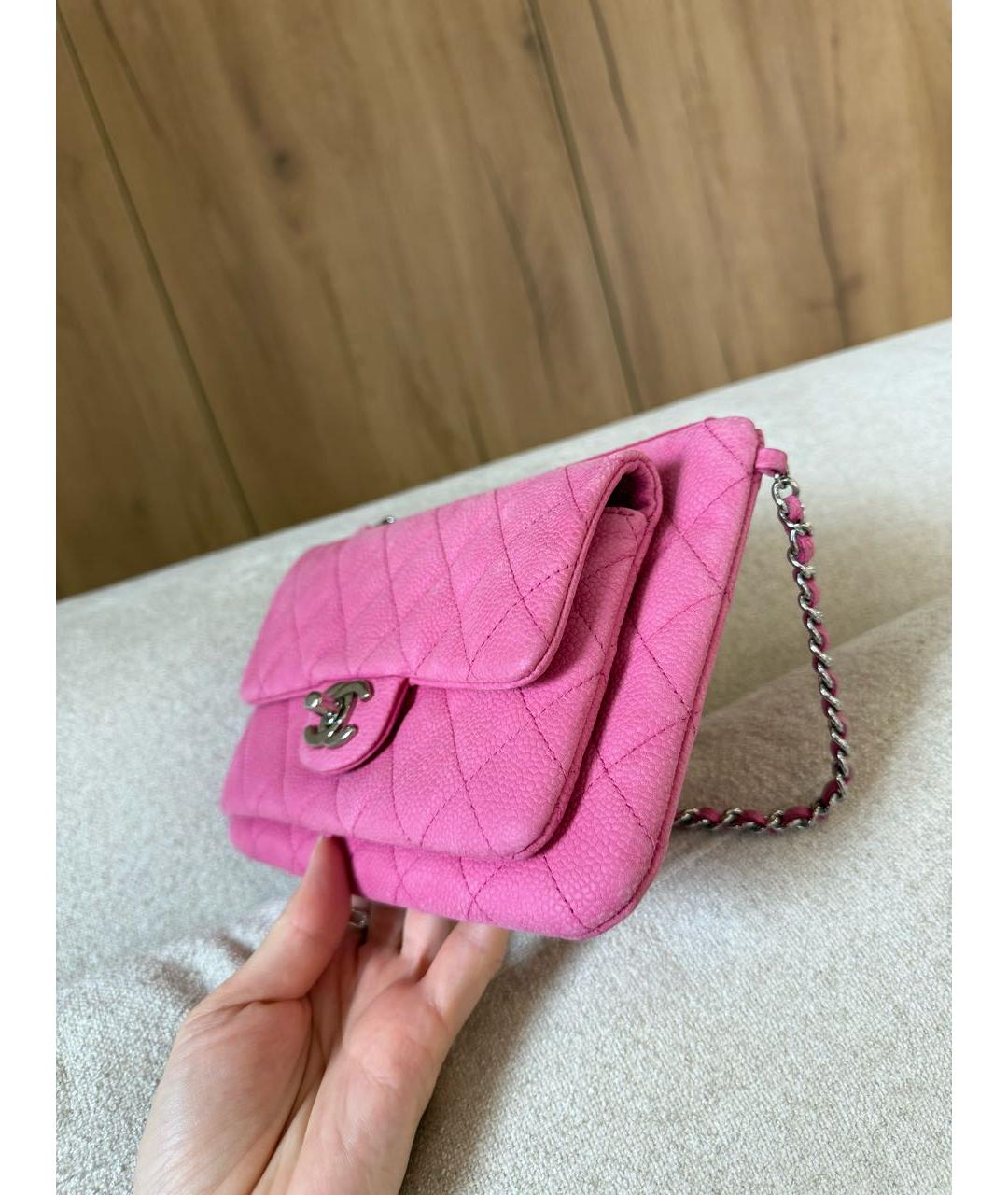 CHANEL Розовая сумка через плечо, фото 7