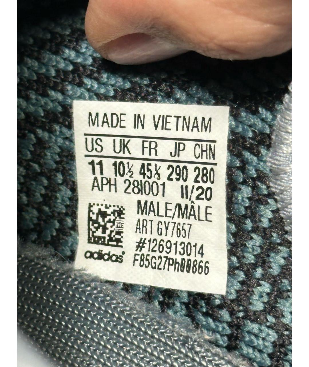 ADIDAS YEEZY Серые низкие кроссовки / кеды, фото 8