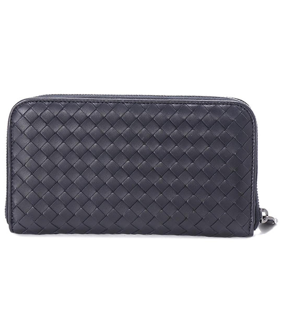 BOTTEGA VENETA Темно-синий кошелек, фото 3