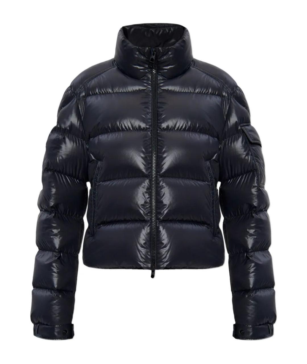MONCLER Черный полиамидовый пуховик, фото 1