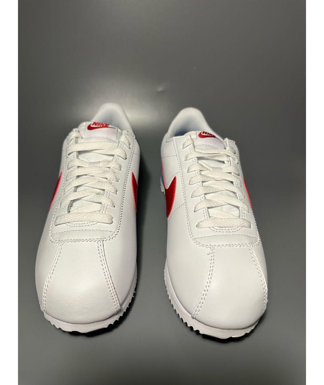 NIKE Белые кожаные низкие кроссовки / кеды, фото 2