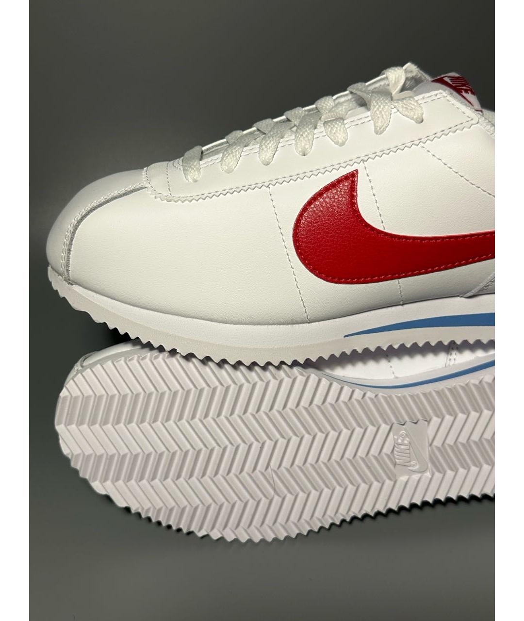 NIKE Белые кожаные низкие кроссовки / кеды, фото 8
