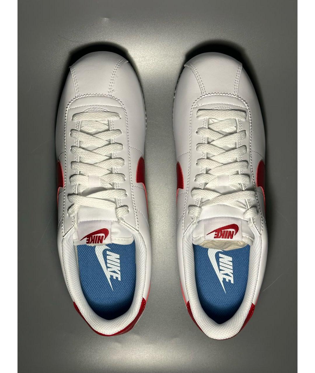 NIKE Белые кожаные низкие кроссовки / кеды, фото 3