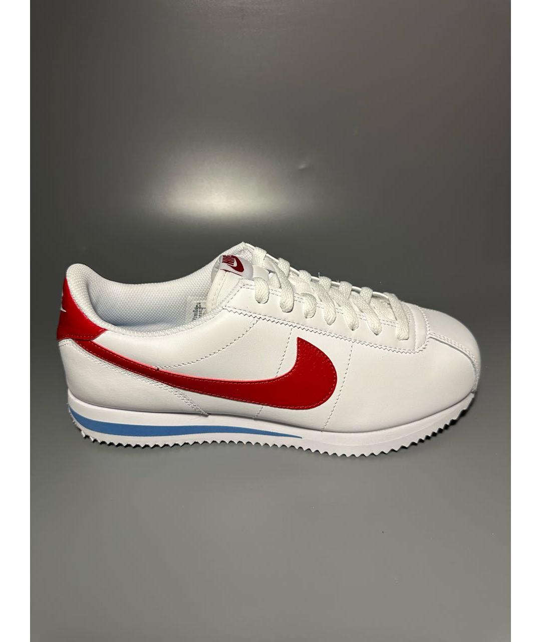 NIKE Белые кожаные низкие кроссовки / кеды, фото 9