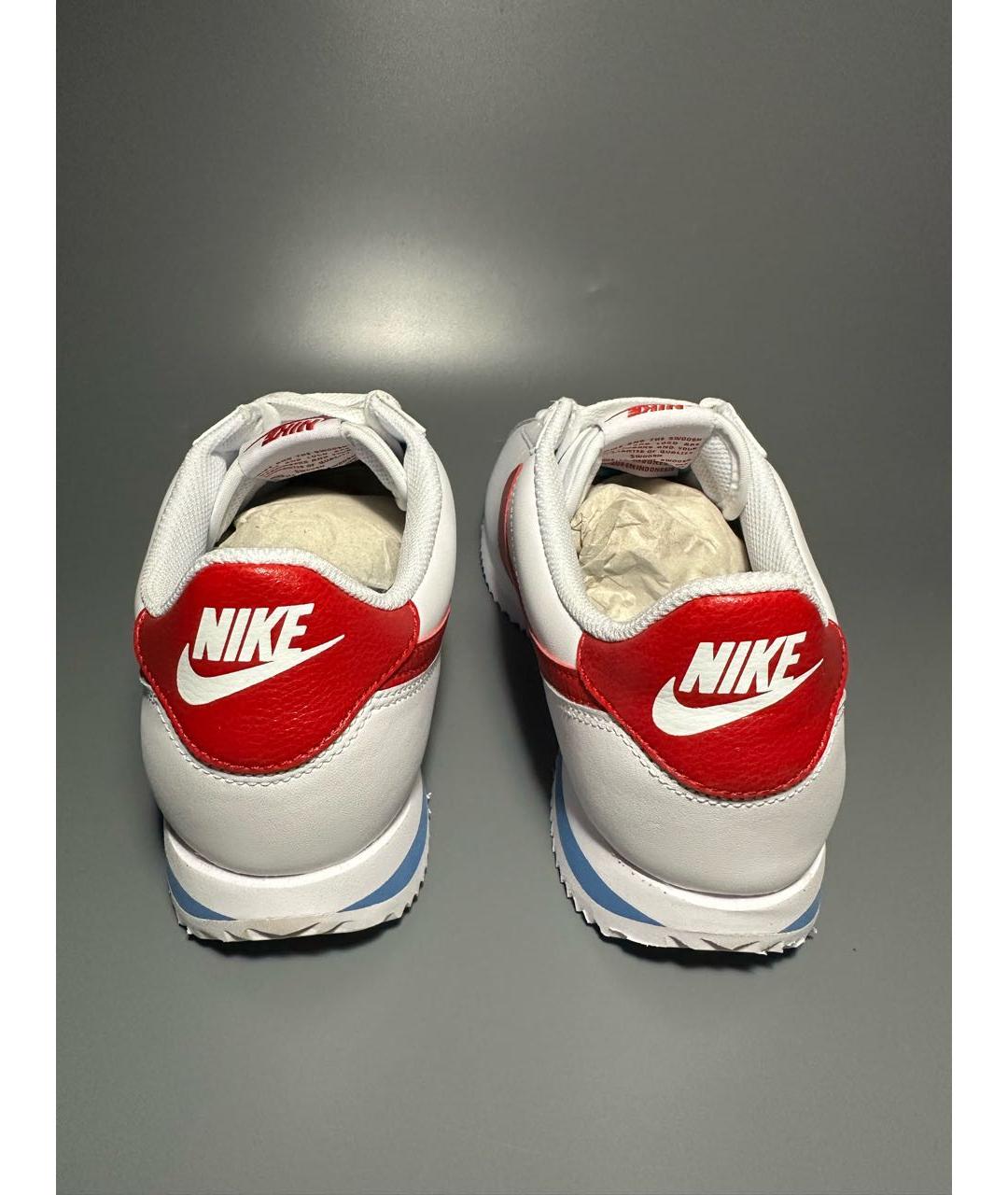 NIKE Белые кожаные низкие кроссовки / кеды, фото 4