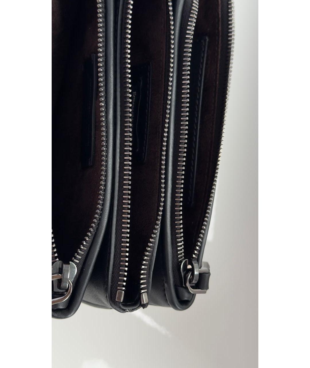 ZEGNA Черный кожаный кошелек, фото 6