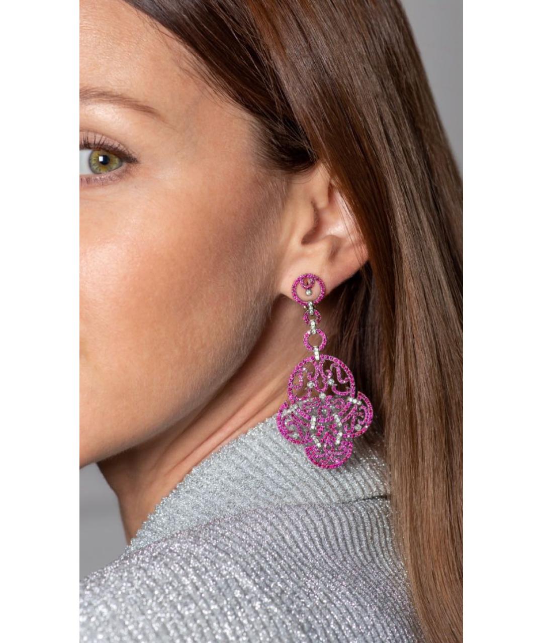 JACOB&CO Красные серьги из розового золота, фото 5