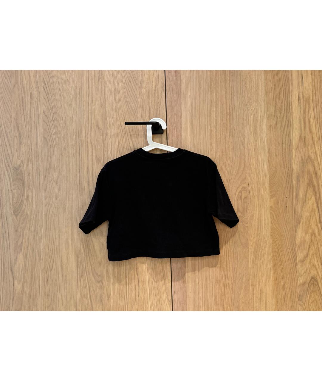 OFF-WHITE Черная хлопковая футболка, фото 4
