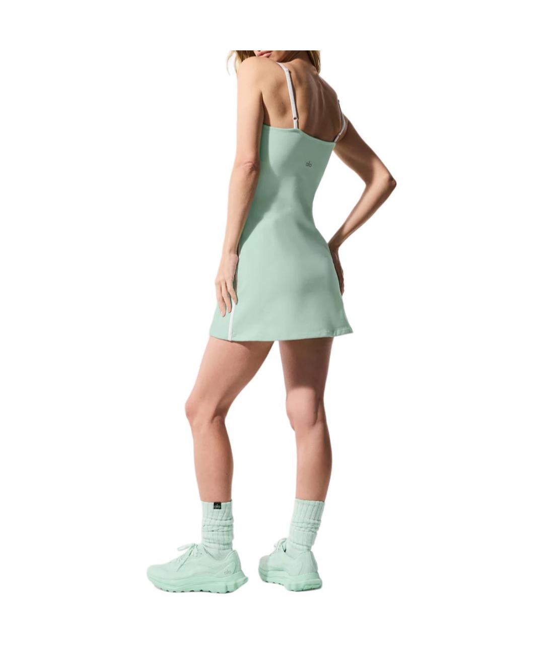 ALO YOGA Зеленые повседневное платье, фото 2