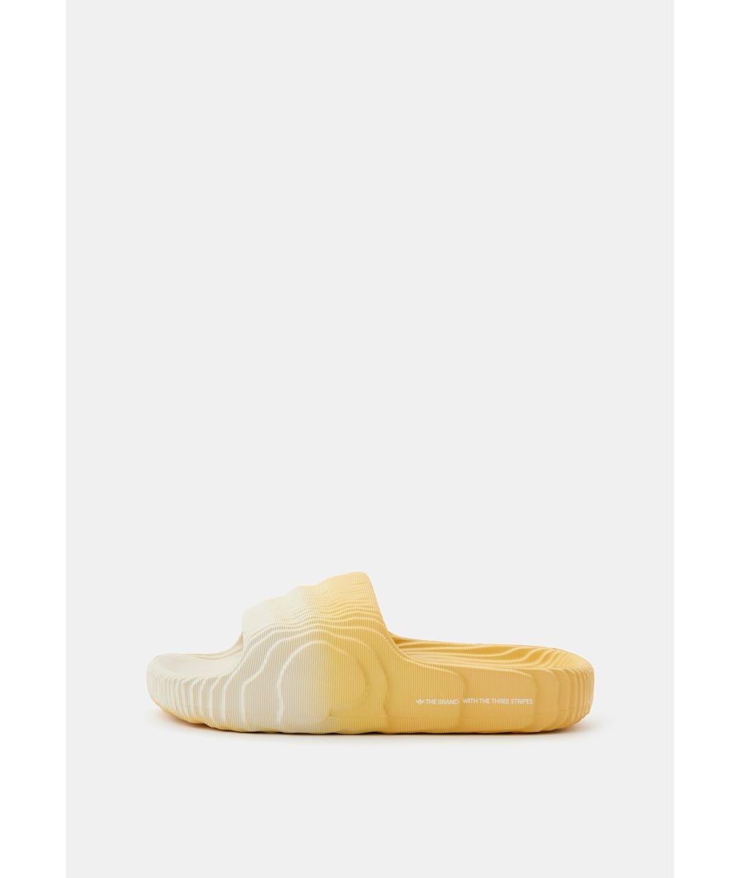 ADIDAS Желтые резиновые шлепанцы, фото 7