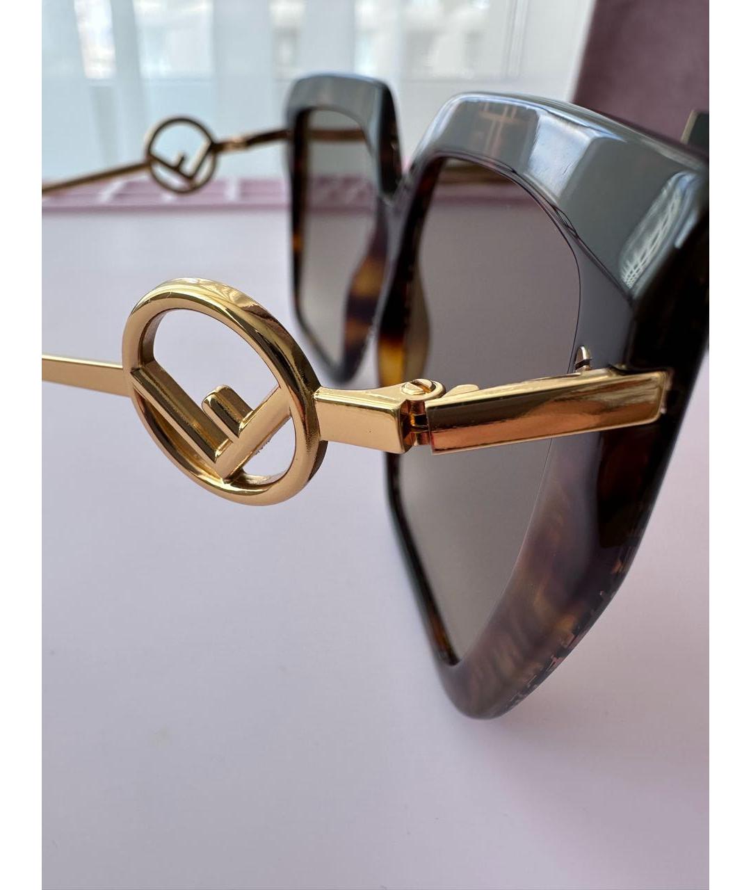FENDI Красные солнцезащитные очки, фото 3