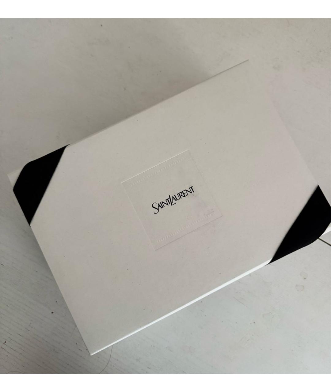SAINT LAURENT Черная хлопковая кепка, фото 6