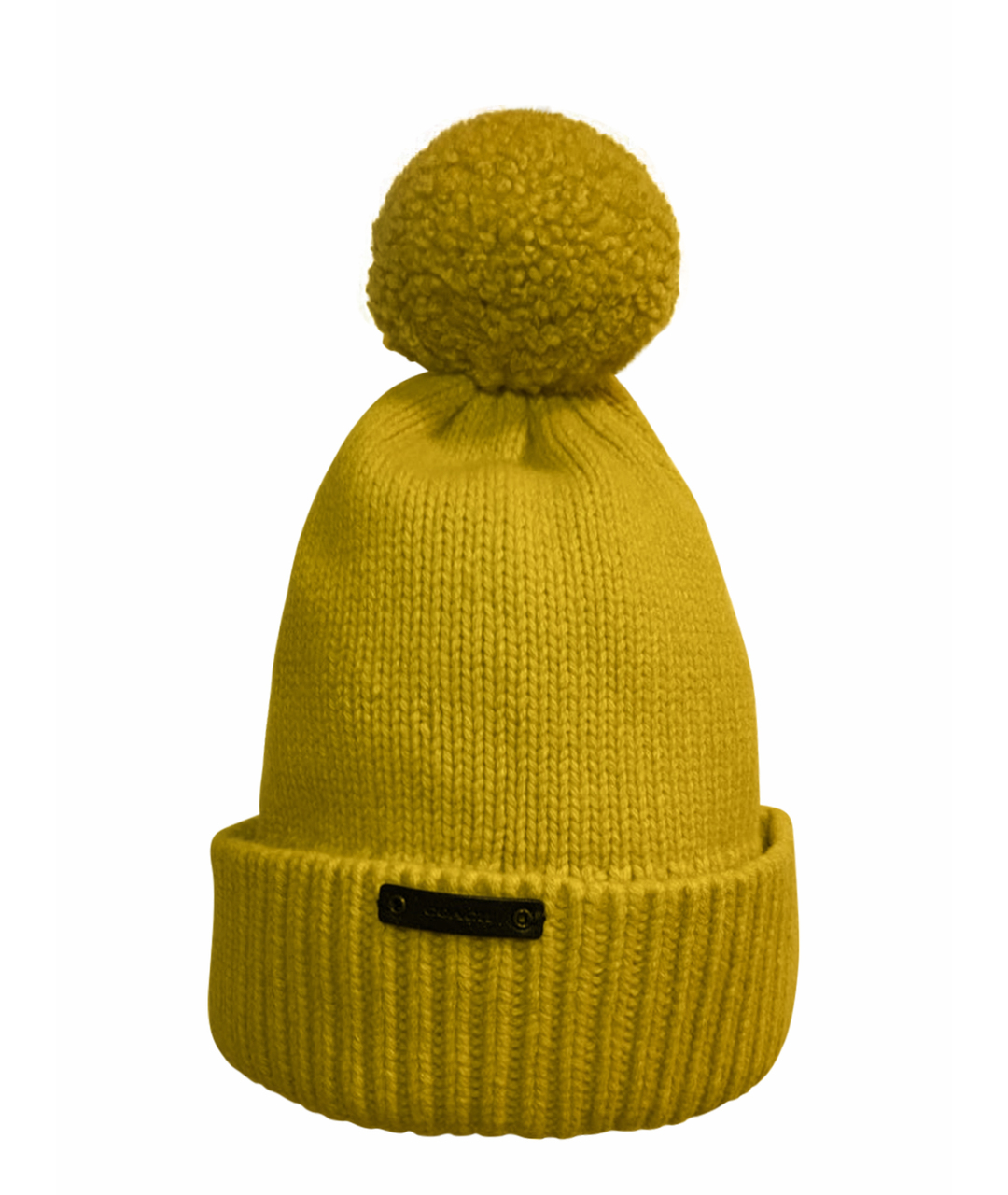 COACH Желтая шерстяная шапка, фото 1