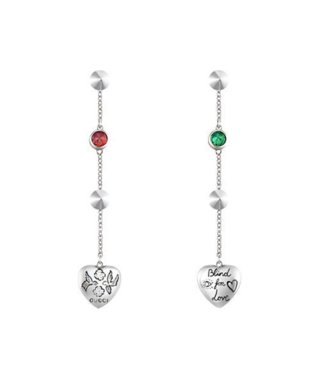 GUCCI Серебряные серьги, фото 1