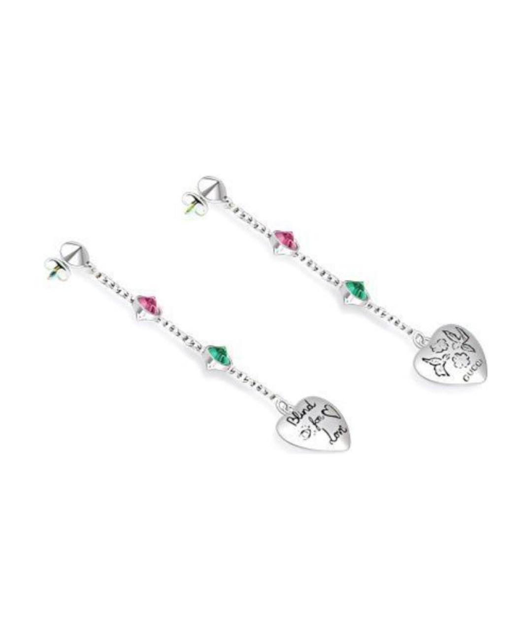 GUCCI Серебряные серьги, фото 2