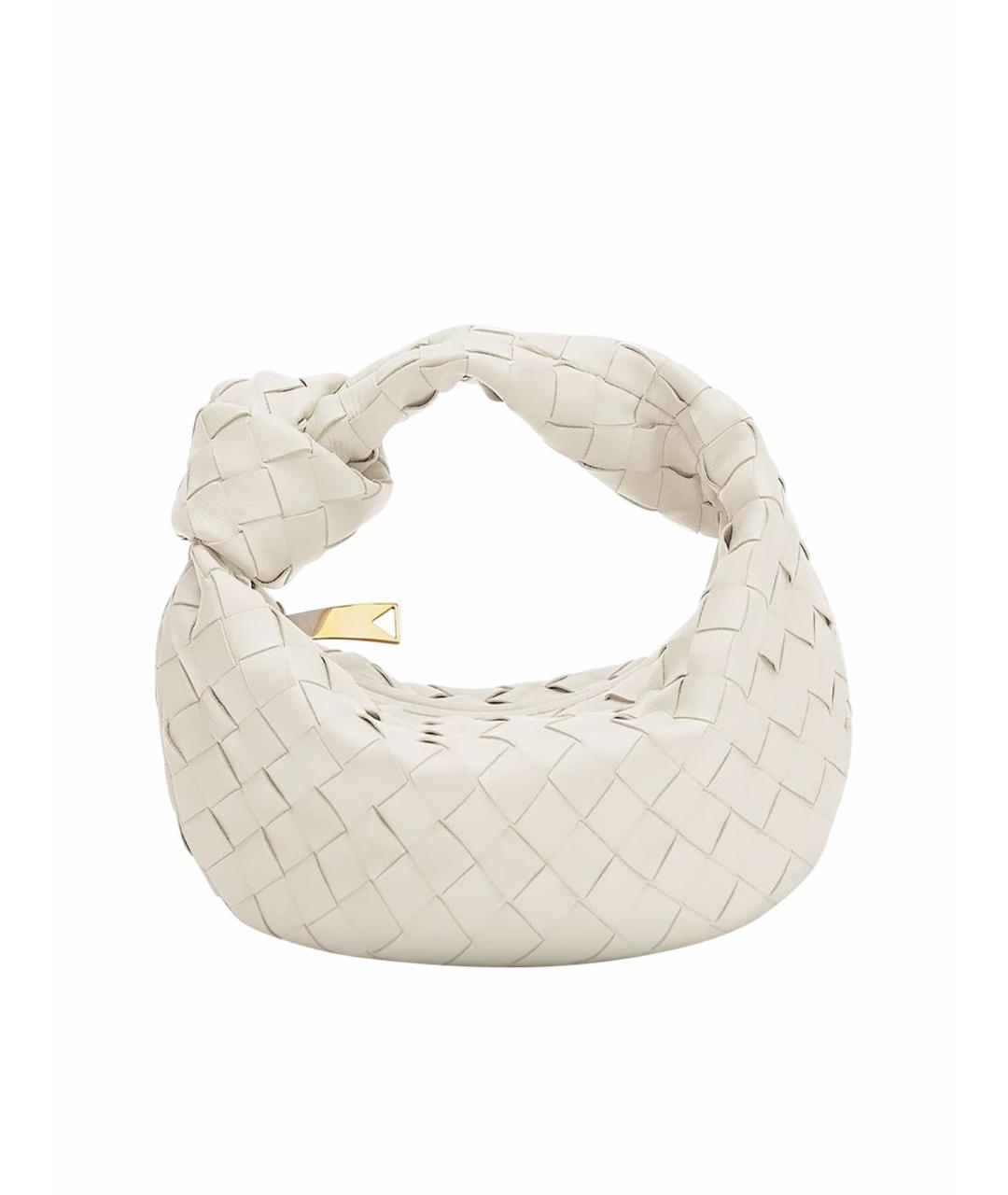BOTTEGA VENETA Белая кожаная сумка тоут, фото 1