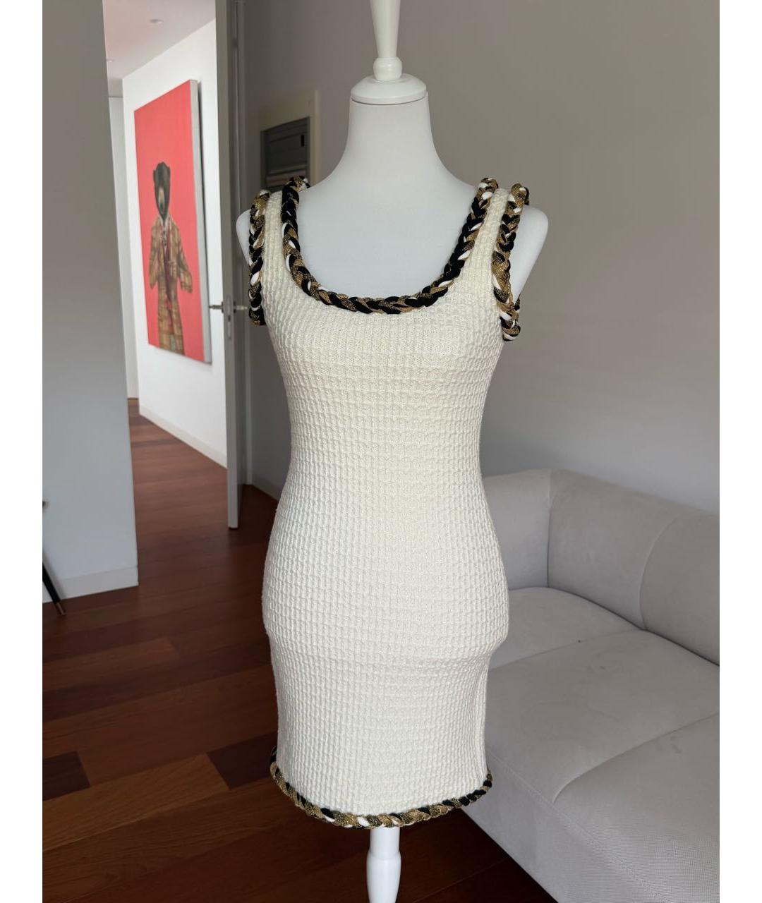MOSCHINO Белое шерстяное платье, фото 8