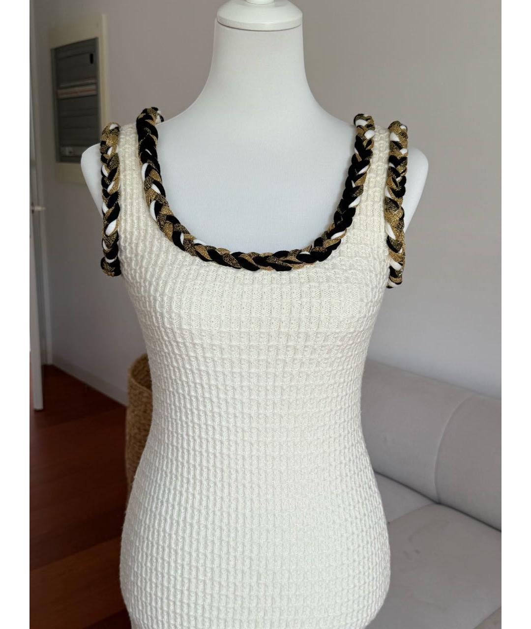 MOSCHINO Белое шерстяное платье, фото 7