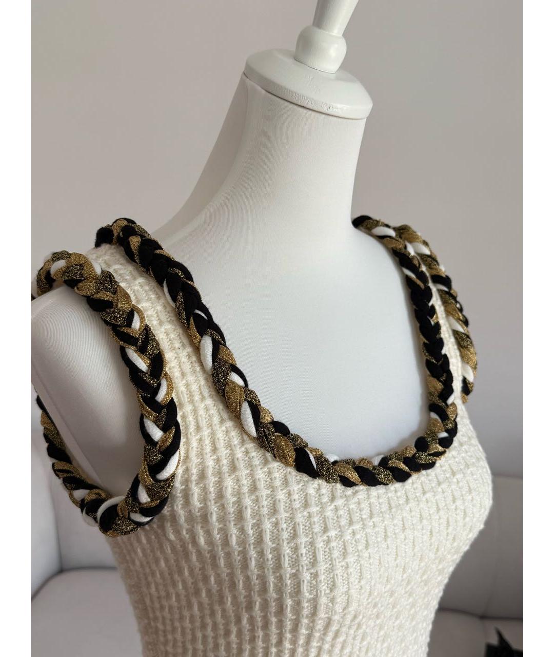 MOSCHINO Белое шерстяное платье, фото 4