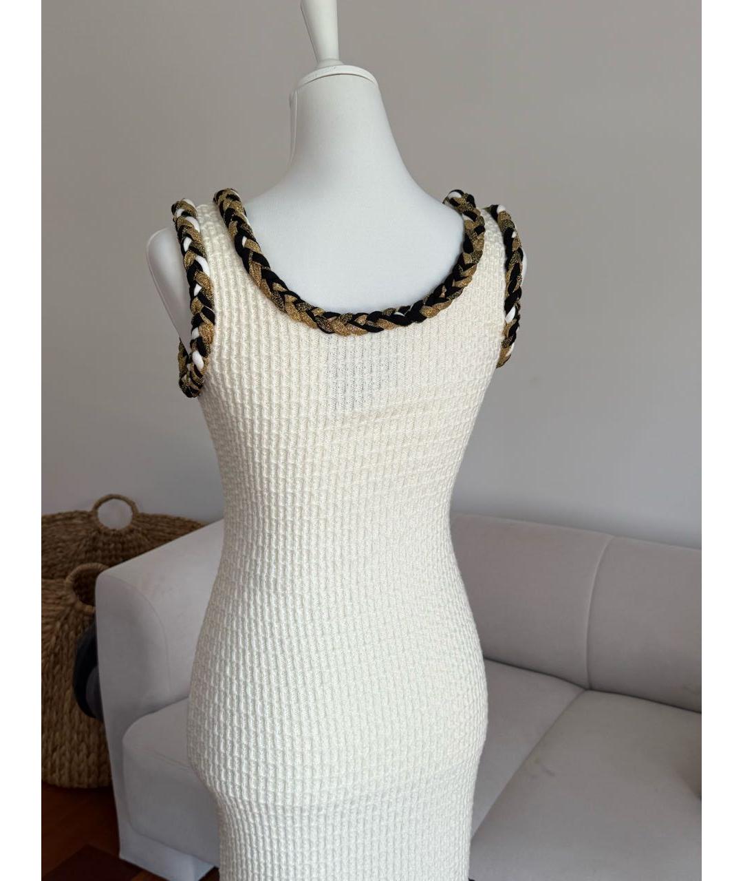 MOSCHINO Белое шерстяное платье, фото 2