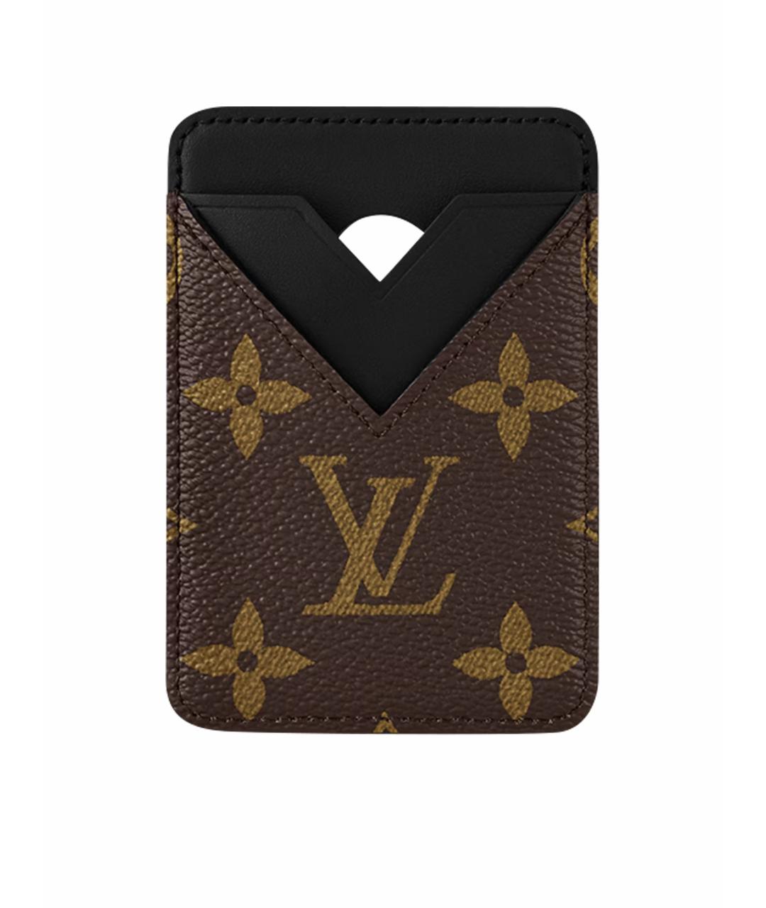 LOUIS VUITTON Коричневый кардхолдер, фото 1
