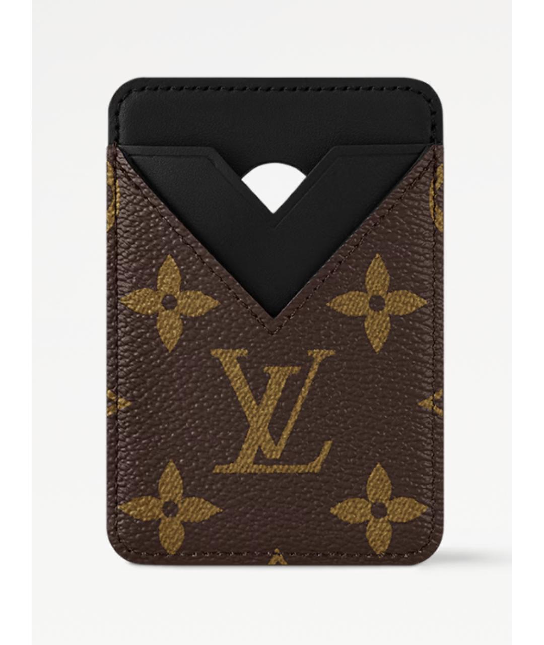 LOUIS VUITTON Коричневый кардхолдер, фото 5