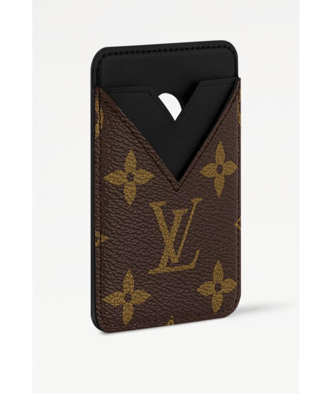 LOUIS VUITTON Коричневый кардхолдер, фото 2