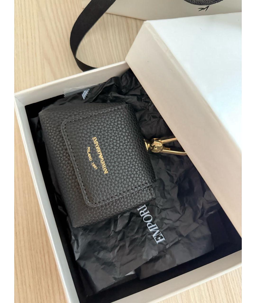 EMPORIO ARMANI Черный брелок, фото 2