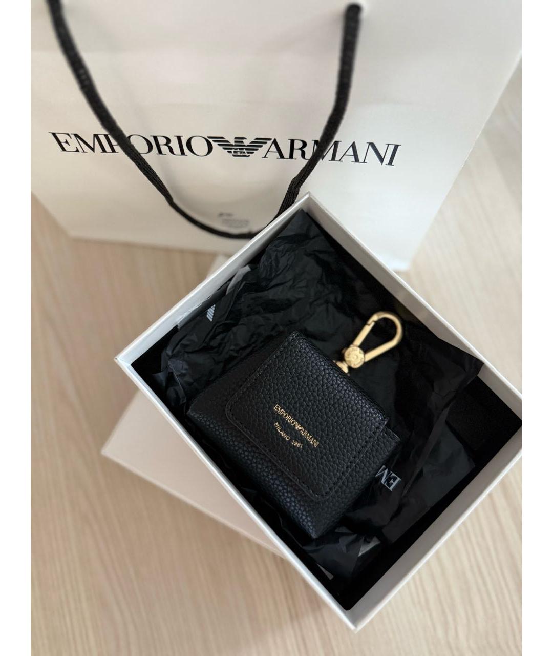 EMPORIO ARMANI Черный брелок, фото 4