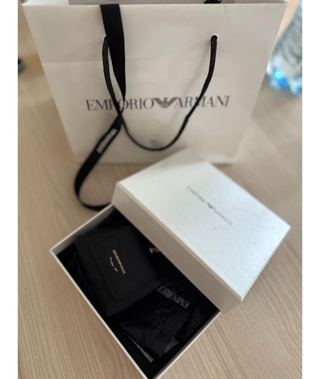 EMPORIO ARMANI Черный брелок, фото 3