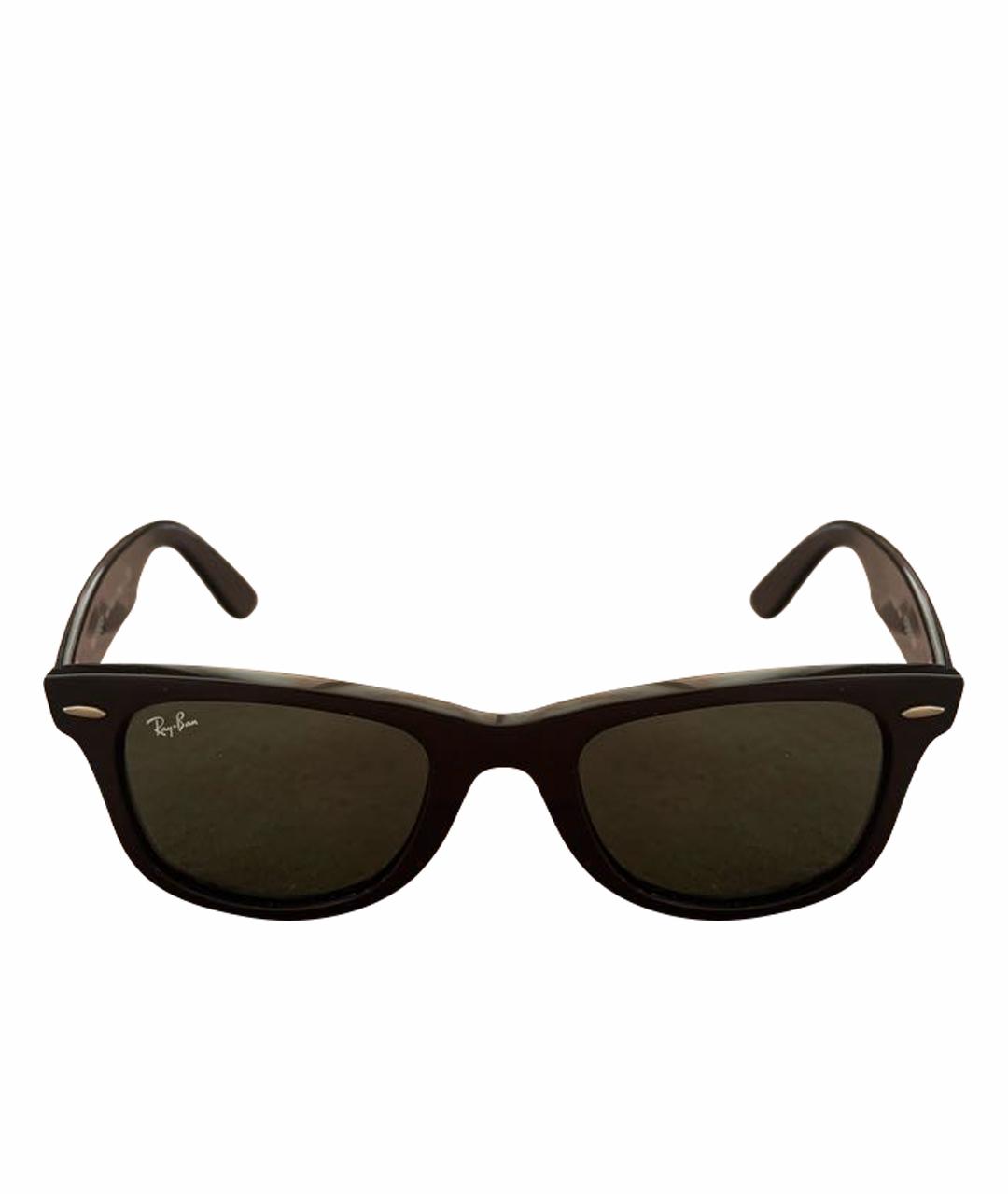 RAY BAN Черные пластиковые солнцезащитные очки, фото 1